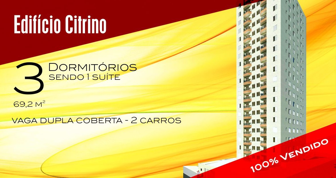 Apartamento – 3 dormitórios 1 vaga dupla