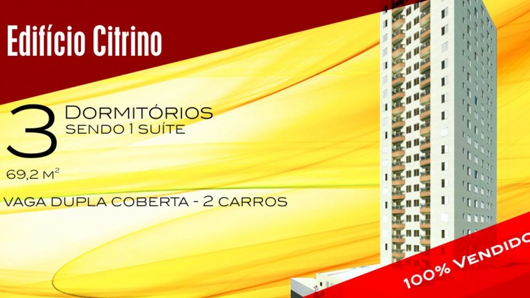 Apartamento – 3 dormitórios 1 vaga dupla